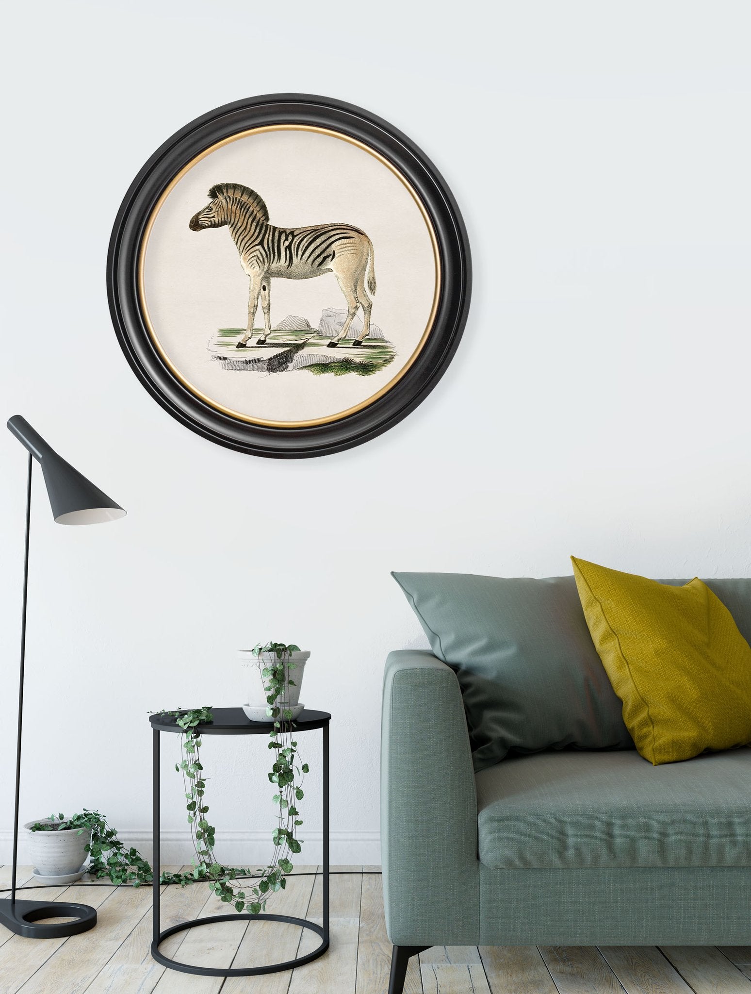 肉筆ペン画！1996年6月Yamitaro作タイトル「ZEBRA」 Kōno Bairei 幸野楳嶺 - Bairei Picture Album of One Hundred