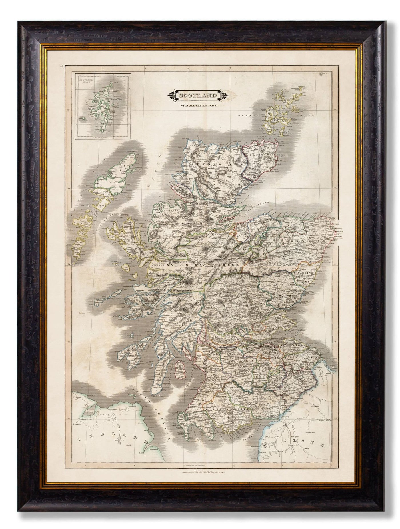 C.1838 MAP OF SCOTLAND - TheArtistsQuarter