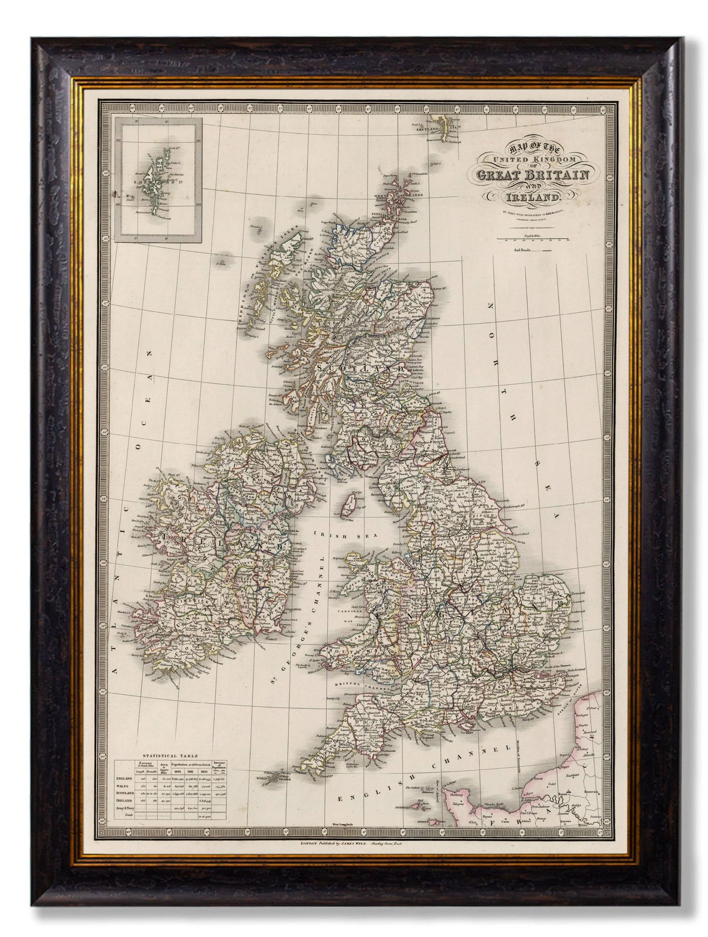 C.1838 MAP OF THE BRITISH ISLES - TheArtistsQuarter