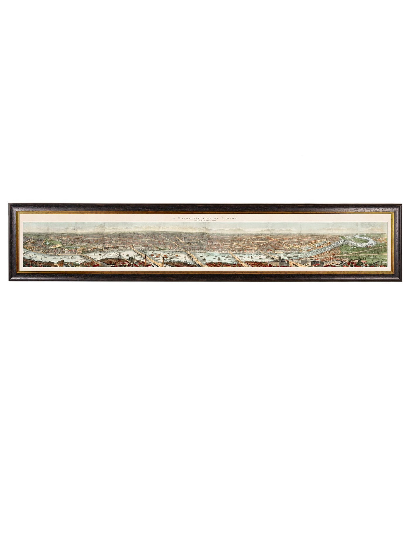 C.1845 PANORAMIC VIEW OF LONDON AND THE RIVER THAMES - TheArtistsQuarter