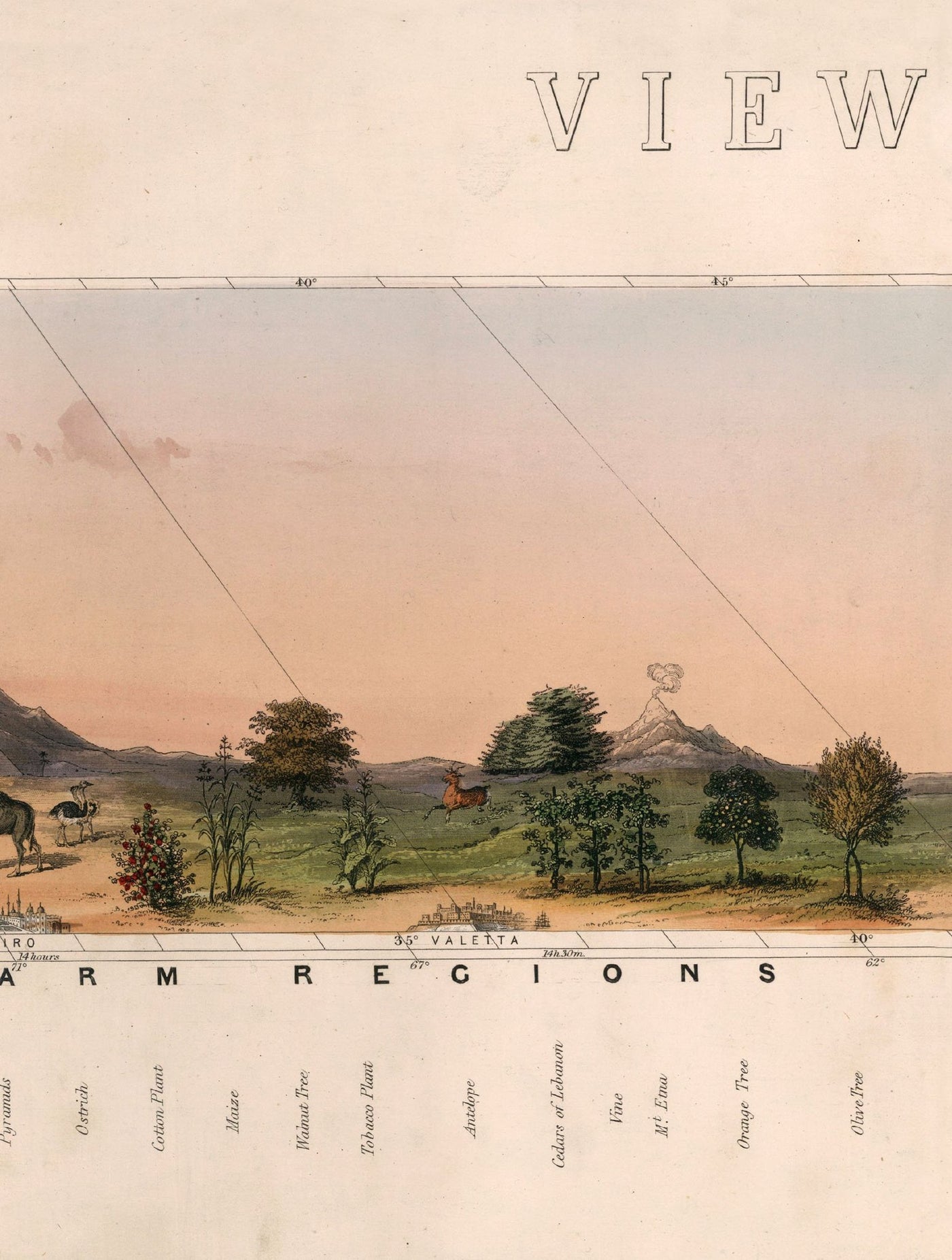 C.1852 VIEW OF NATURE IN ALL CLIMATES - FROM THE EQUATOR TO THE ARCTIC - TheArtistsQuarter