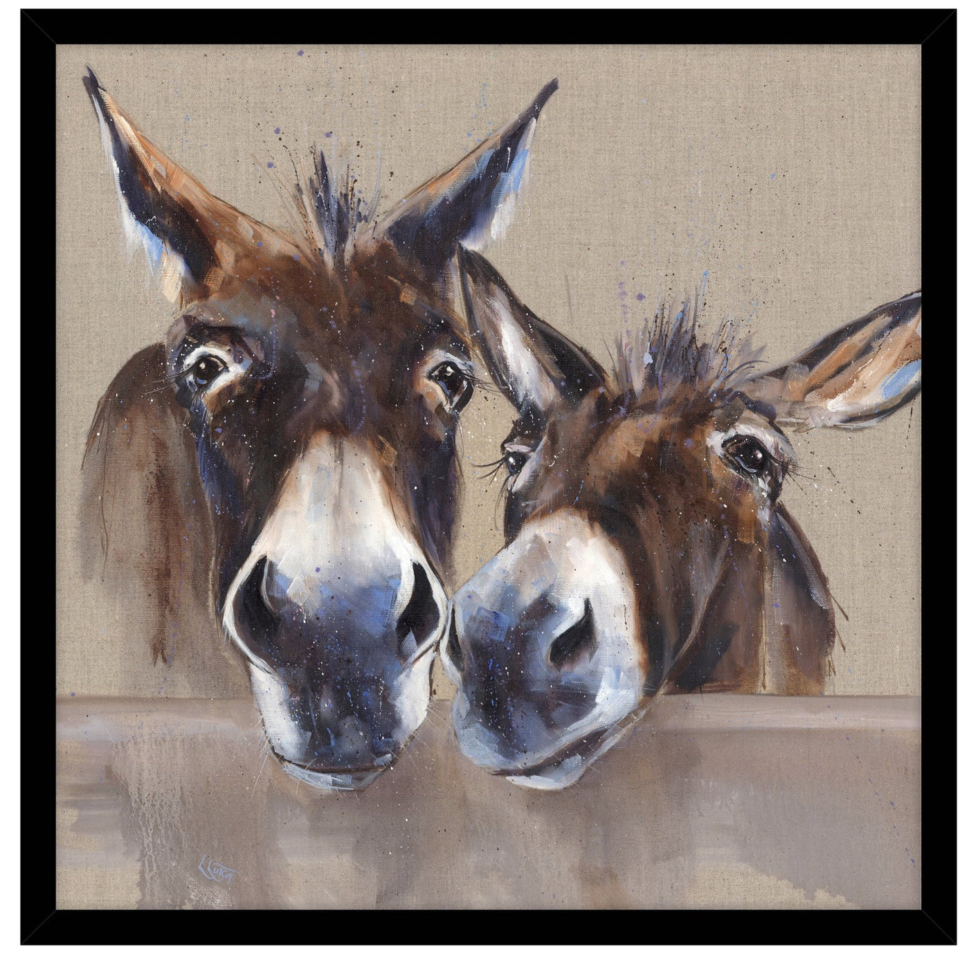 Caramel & Mocha By Louise Luton Framed Canvas - TheArtistsQuarter