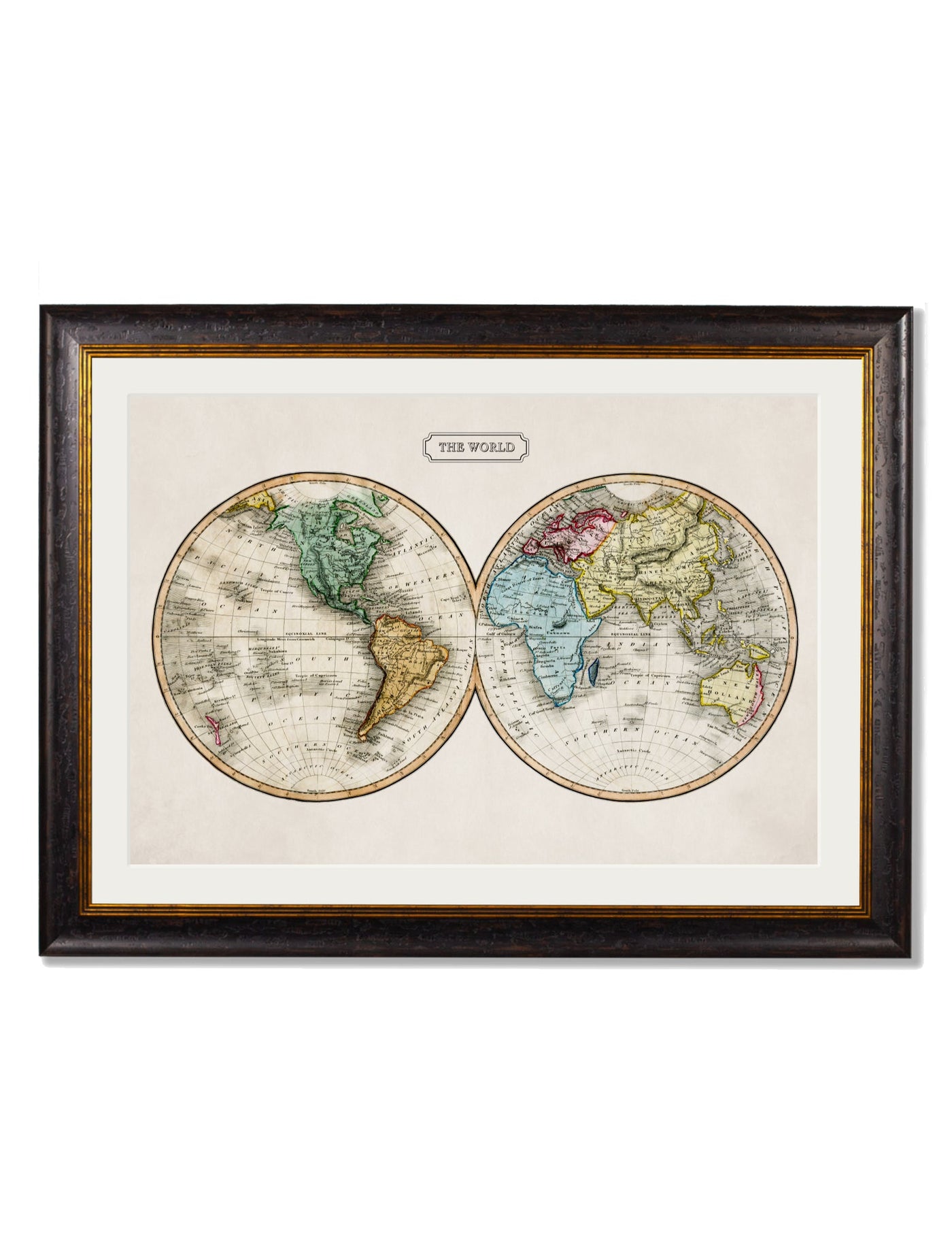 1800's Map Of The World - TheArtistsQuarter