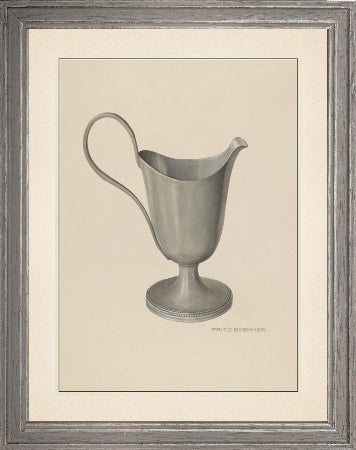 Curious Objects Pewter Cream Pitcher Jug - TheArtistsQuarter