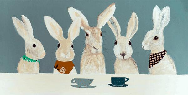 Hare Tea Party By Fay Shoesmith - TheArtistsQuarter