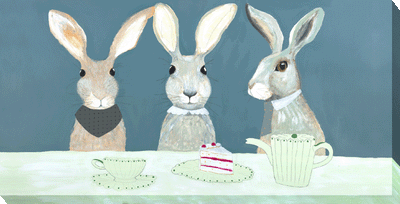 Hare Tea Party II By Fay Shoesmith - TheArtistsQuarter