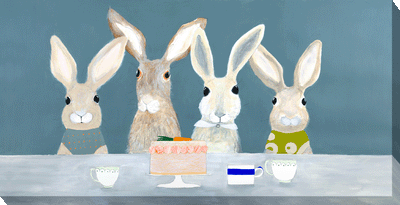Hare Tea Party III By Fay Shoesmith - TheArtistsQuarter