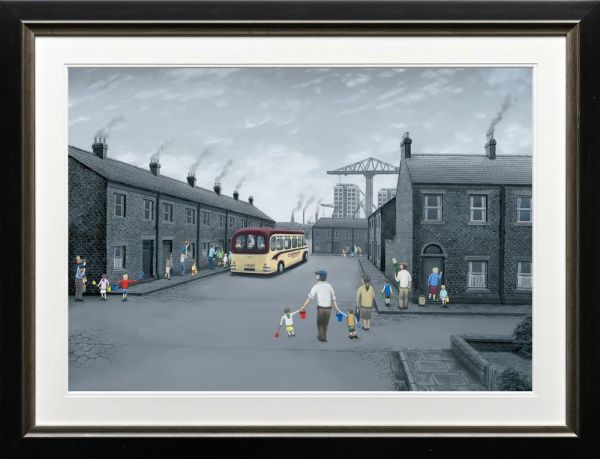 All Aboard For The Seaside Paper By Leigh Lambert Limited Edition - TheArtistsQuarter