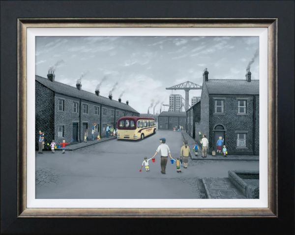 All Aboard For The Seaside Canvas By Leigh Lambert Limited Edition - TheArtistsQuarter