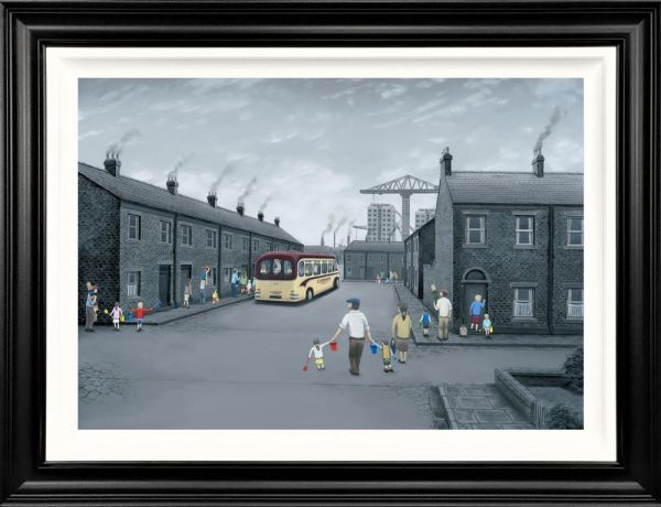 All Aboard For The Seaside Canvas Deluxe By Leigh Lambert Limited Edition - TheArtistsQuarter