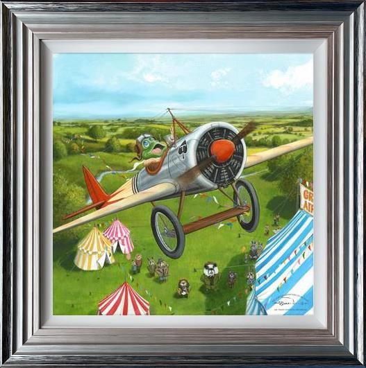 Mr Toad's Fantastic Air Display By Dale Bowen (Signed Limited Edition on Canvas) - TheArtistsQuarter