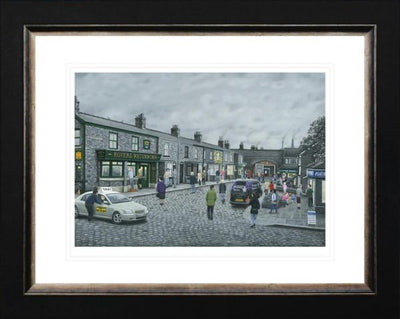 On The Cobbles Coronation Street Paper By Leigh Lambert Limited Edition - TheArtistsQuarter