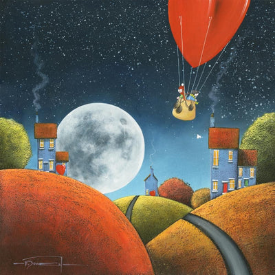 Fly Me To The Moon By Dale Bowen (Signed Limited Edition on Canvas) - TheArtistsQuarter