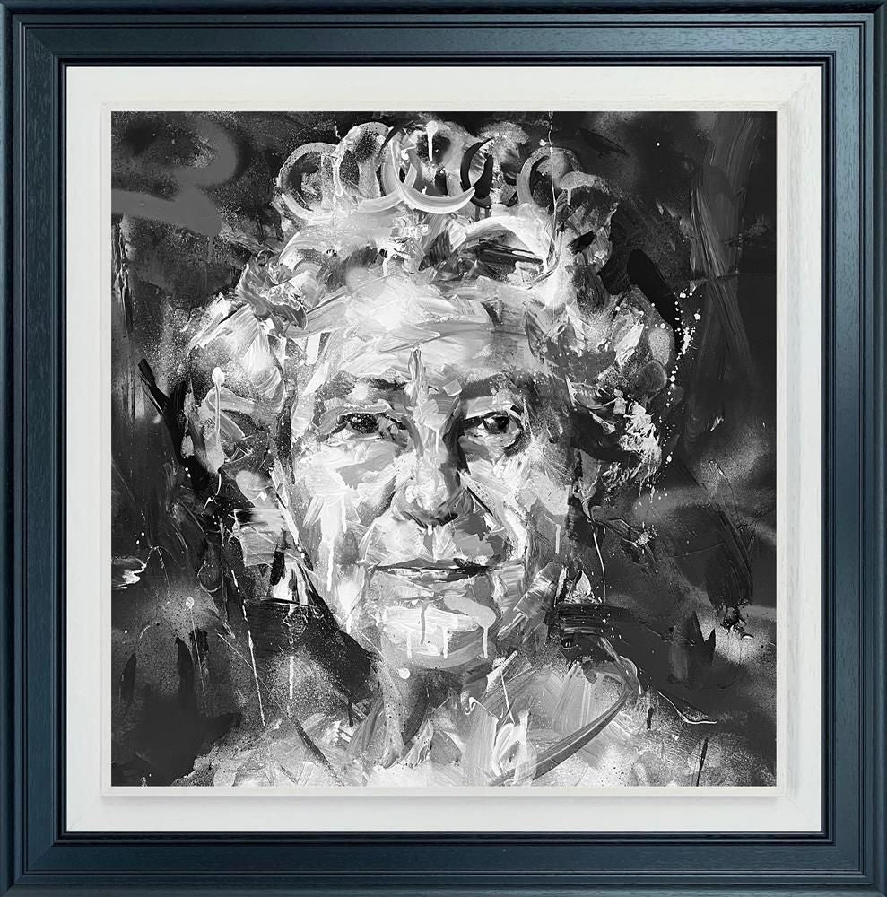 Her Majesty By Paul Wright (Hand Signed Limited Edition on Canvas) - TheArtistsQuarter