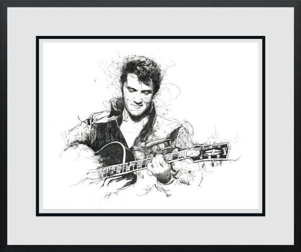 The King Of Rock & Roll Elvis By Scott Tetlow Limited Edition - TheArtistsQuarter