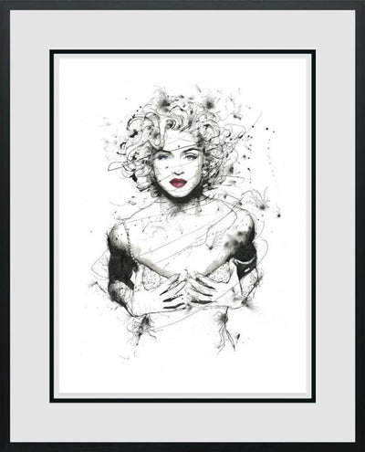 The Queen Of Pop Madonna Paper By Scott Tetlow Limited Edition - TheArtistsQuarter