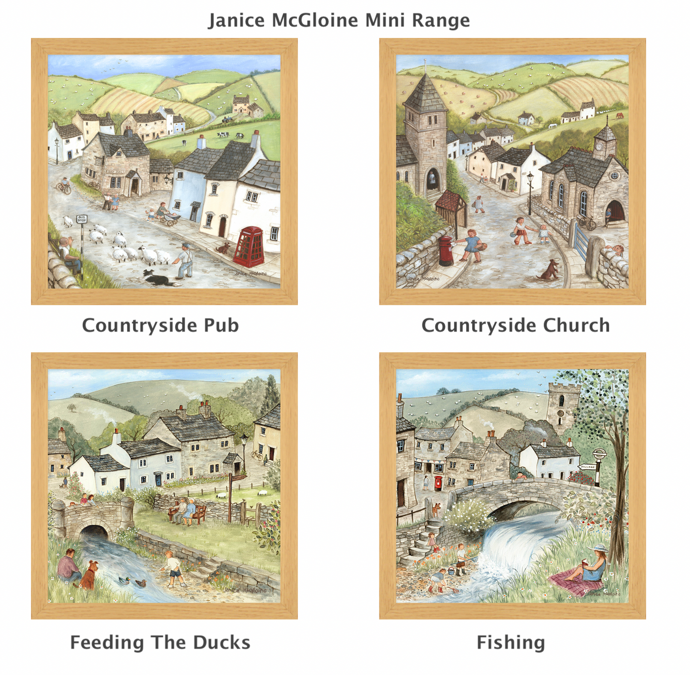 Countryside Church Mini By Janice McGloine - TheArtistsQuarter