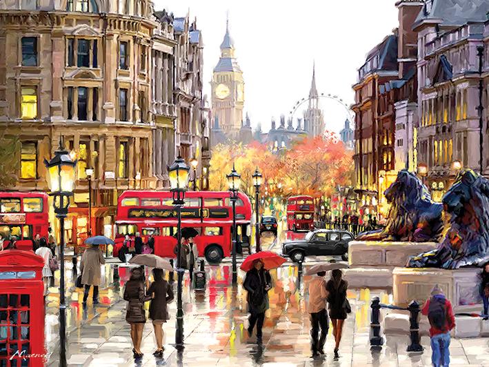 London Landscape By Richard MacNeil - TheArtistsQuarter