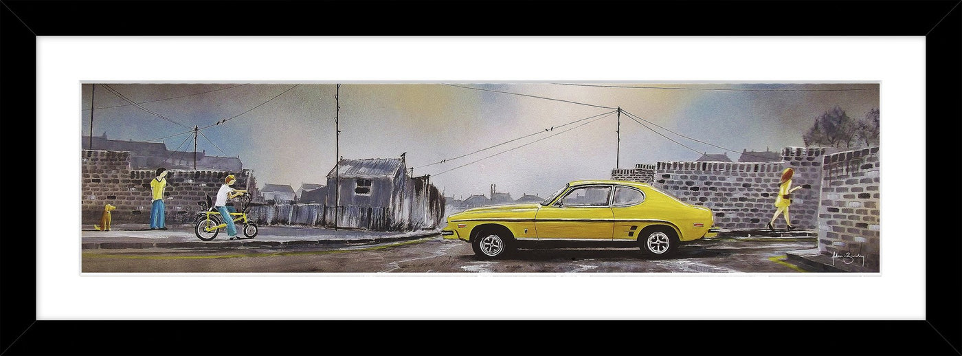 Lovely Lines By Adam Barsby. Ford Capri. - TheArtistsQuarter