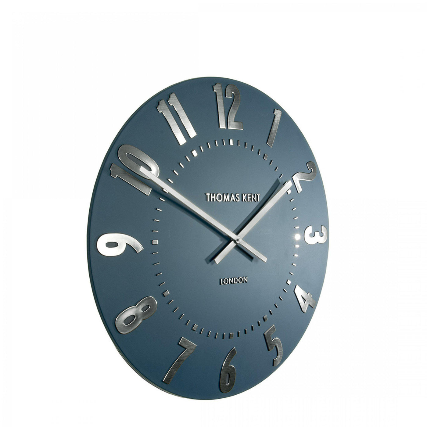 Mulberry 12" Wall Clock in Midnight Blue by Thomas Kent - TheArtistsQuarter