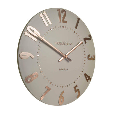 Mulberry 12" Wall Clock in Rose Gold by Thomas Kent - TheArtistsQuarter
