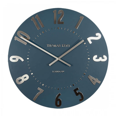 Thomas Kent London. Mulberry Wall Clock 20" (51cm) Midnight Blue - TheArtistsQuarter