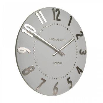 Mulberry 20" Wall Clock Silver Cloud by Thomas Kent - TheArtistsQuarter