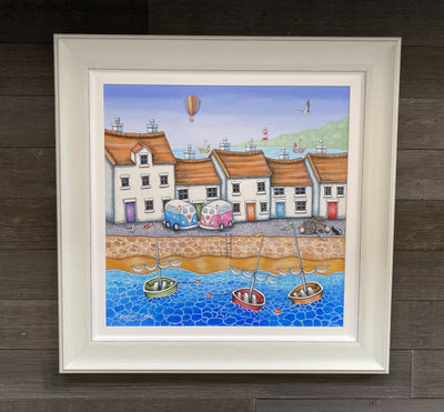 Seaside Rendezvous By George Gale Original Painting - TheArtistsQuarter
