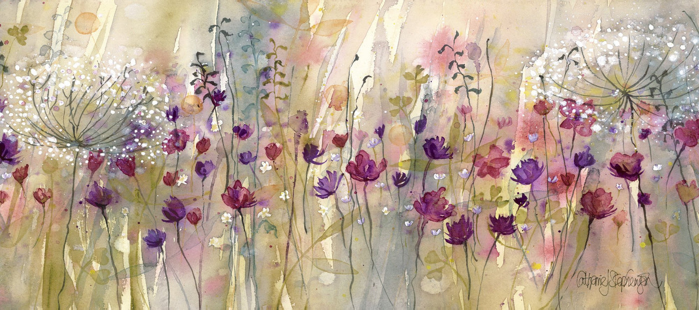 Spring Floral Pods Panel By Catherine Stephenson (CANVAS) - TheArtistsQuarter