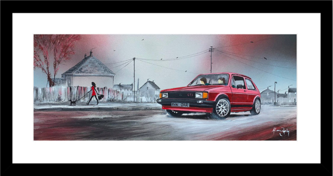 The Boys Are Back In Town By Adam Barsby. Volkswagen Golf GTI. - TheArtistsQuarter