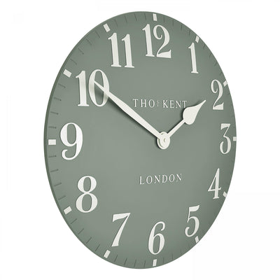 Thomas Kent Arabic Wall Clock 20" (51cm) Seagrass - TheArtistsQuarter