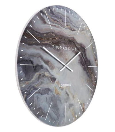 Thomas Kent Oyster Grand Wall Clock Glacier 26" (66cm) - TheArtistsQuarter
